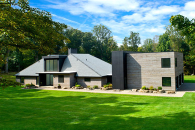 Inspiration for a large contemporary home design remodel in New York