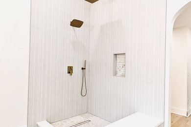 Example of a trendy bathroom design in Atlanta