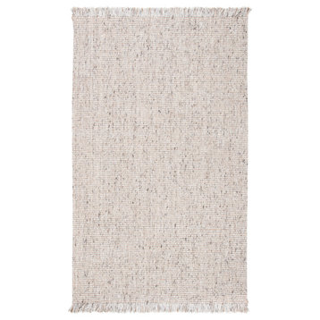 Safavieh Vintage Leather Collection NF826G Rug, Silver/Natural, 4' X 6'