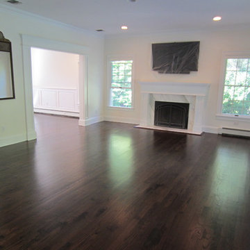 Fort Salonga Red Oak stained Dark Walnut and Satin Oil based poly