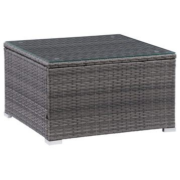 Parksville Patio Square Coffee Table, Blended Grey