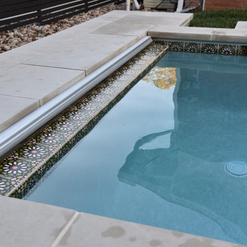 Handpainted Moorish Knot Waterline Pool Tile