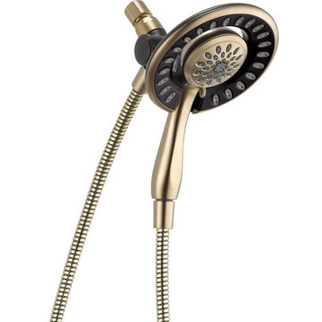 Delta 58065 1.75 GPM In2ition 2-in-1 Shower Head and Hand Shower - Champagne