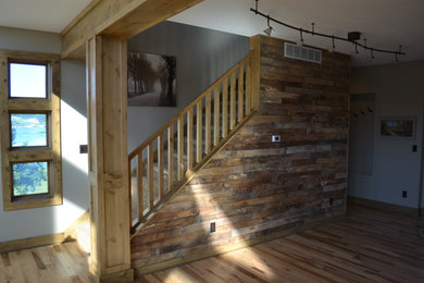 Example of a mountain style staircase design in Other