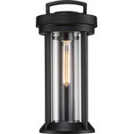 Nuvo Lighting - Nuvo Lighting 60/6501 Huron - 1 Light Medium Outdoor Wall Lantern - Huron; 1 Light; Medium Lantern; Aged Bronze FinishHuron 1 Light Medium Aged Bronze Clear Gl *UL: Suitable for wet locations Energy Star Qualified: n/a ADA Certified: n/a  *Number of Lights: Lamp: 1-*Wattage:60w T9 Medium Base bulb(s) *Bulb Included:Yes *Bulb Type:T9 Medium Base *Finish Type:Aged Bronze