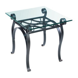 Camino Square End Table by Charleston Forge - Side Tables And End Tables