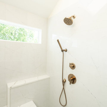 Leawood, Kansas Primary Bathroom Remodel with Custom Shower and Expanded Closet