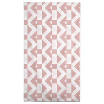 Geo Block Pink 58 x 102 Outdoor Tablecloth
