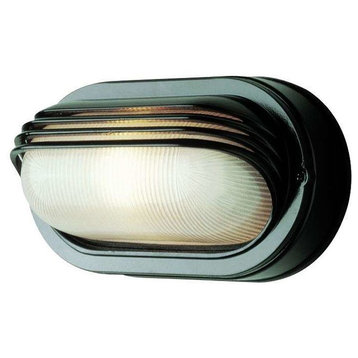 Trans Globe Lighting 4123 1 Light Oval Eye Lashes Outdoor Bulk - Black