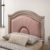 FOA Devado 5pc Rose Gold Wood Bedroom Set - Twin+2 Nightstands+Dresser+Mirror