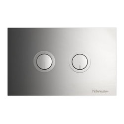 Hideaway + Round Button/Plate Polished - Toilet Accessories
