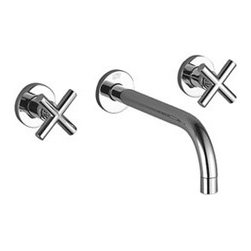 Tara. | Wall-mounted three-hole lavatory mixer | Collection By Dornbracht - Bathroom Faucets And Showerheads