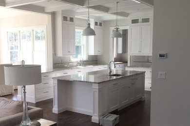 Example of a trendy kitchen design in Boston
