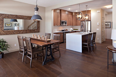 Inspiration for a transitional kitchen remodel in Calgary