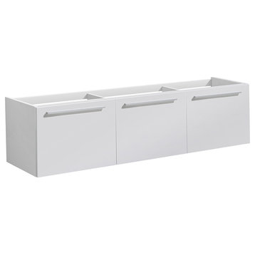 Fresca FCB8093 Vista 59" Double Wall Mounted MDF Vanity Cabinet - White