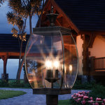 Urban Ambiance - Luxury Colonial Bronze Outdoor Post Light, UQL1174, Manchester Collection - THE MANCHESTER COLLECTION: