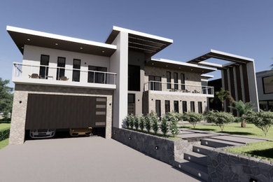 Inspiration for a modern exterior home remodel in Orlando