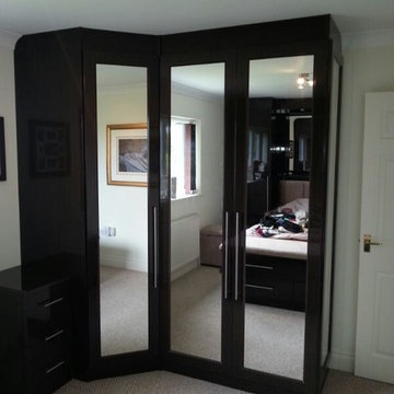 Black Fitted Wardrobe