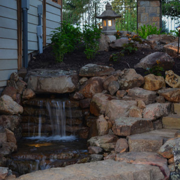 Lakeside Entertainment Space, Water Feature, and Catwalk