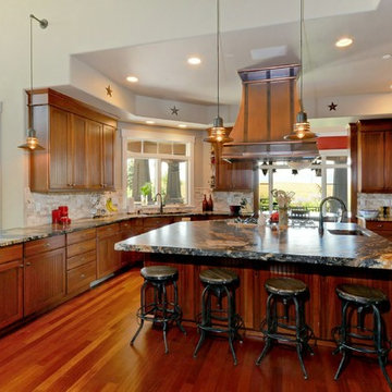 Magma Gold 6cm Chiseled edge Kitchen Countertop