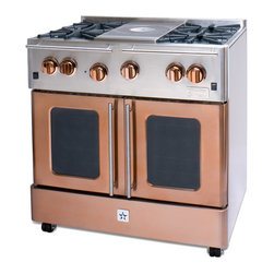 BlueStar Range 36" RNB364FTMS Precious Metals Collection French Top - Gas Ranges And Electric Ranges