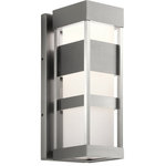 Kichler Lighting - Kichler Lighting 59036BALED Ryler - 18.5" 16.8W 1 LED Medium Outdoor Wall Lanter - Modern and classic all in one, Ryler delivers archRyler 18.5" 16.8W 1  Brushed Aluminum Sat *UL: Suitable for wet locations Energy Star Qualified: YES ADA Certified: n/a  *Number of Lights: Lamp: 1-*Wattage:16.8w LED bulb(s) *Bulb Included:Yes *Bulb Type:LED *Finish Type:Brushed Aluminum