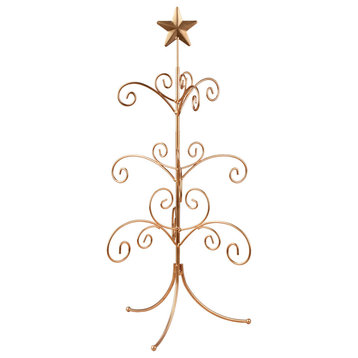 22"H Mini Ornament, Jewelry, or Display Tree, Gold