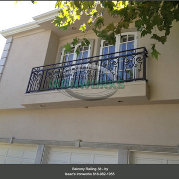 Balcony Railings (Juliet Balcony) Custom Made by Isaac's Ironworks