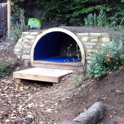 Simple Hobbit Hole 'cave' for a school - Garden Playhouses