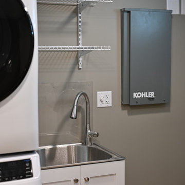 Laundry Room with Generator Transfer Switch