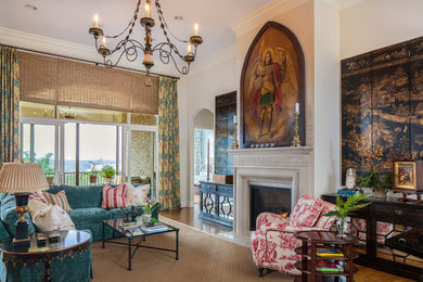 Living room - traditional living room idea in Other