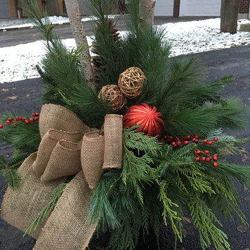 Assorted Outdoor Christmas Arrangements