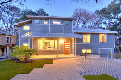 Contemporary exterior home idea in Austin