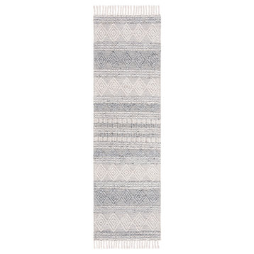 Safavieh Couture Natura Collection NAT317 Rug, Silver, 2'3"x6'