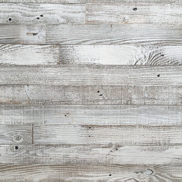 Whitewash Barn Wood Planks, 10 Sq. ft.