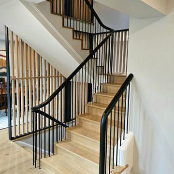 Project #115 | Staircase with Continuous Rail System Without Newels