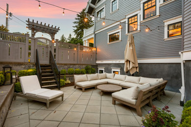 Patio - transitional patio idea in Portland