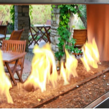 Outdoor fireplace