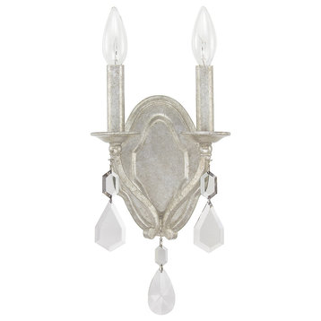 Blakely 2 Light Sconce in Antique Silver