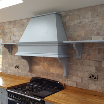 Exposed Brick Effect Backsplash