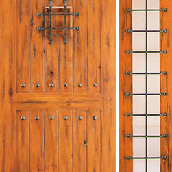 Door with One Sidelite External Prehung Knotty Alder,, Speakeasy - Front Doors