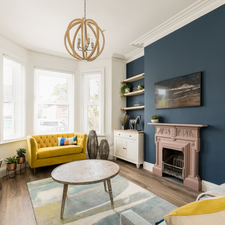 75 Beautiful Living Room with a Chimney Breast Ideas and Designs