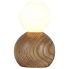 Snowball Wood Table Lamps, Large