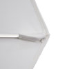11' Matted White Collar Tilt Lift Fiberglass Rib Aluminum Umbrella, Sunbrella, Pacific Blue