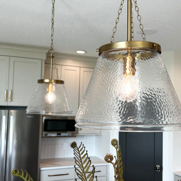 Accessible Beige Painted Kitchen with Birch Almond Accents