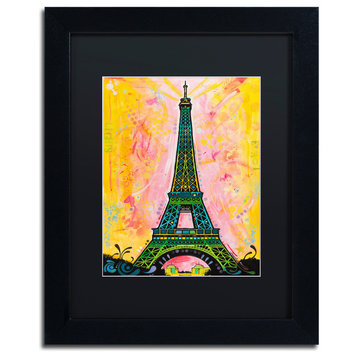 Dean Russo 'Eiffel ALI' Framed Art, 11x14, Black Frame, Black Mat
