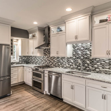 1800's Row House Kitchen Remodel with Marazzi Midpark Mosaics backsplash