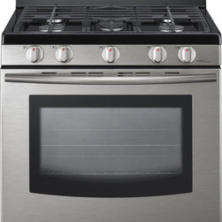 Samsung 5-Burner Freestanding Convection Gas Range (Stainless Steel) - Gas Ranges And Electric Ranges