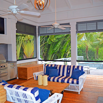 Private Residence Lanai with Summer Kitchen