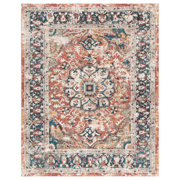 Safavieh Carlyle Collection CYL229P Rug, Orange/Blue, 8' X 10'